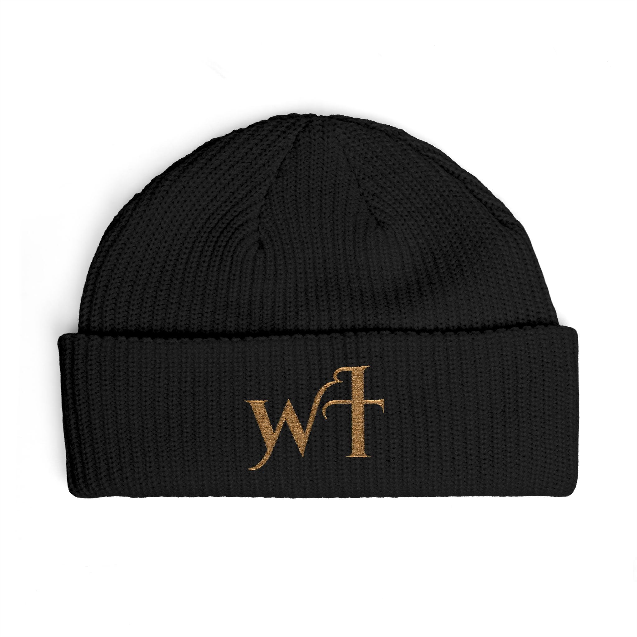 monogram cuff beanie